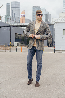 Магазин одежды для высоких людей – Пиджаки - летний пиджак taller, серый