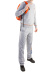 Магазин одежды для высоких людей – Спортивный костюм OldWhale c оранжевой отделкой, серый