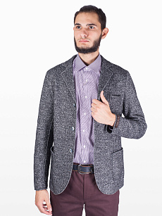 Магазин одежды для высоких людей – Пиджаки - пиджак diboni, приталенный, серый-меланж