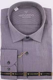 Магазин одежды для высоких людей – Рубашки с длинным рукавом - рубашка ricardo slim long мелкая клетка, фиолетовый