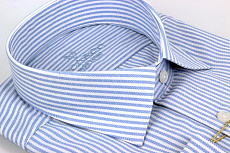 Магазин одежды для высоких людей – Рубашки с длинным рукавом - сорочка ricardo slim long полоска, голубой