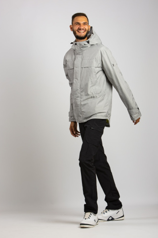 Магазин одежды для высоких людей – Демисезонная куртка Taller Setl, серый-меланж