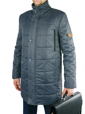 Магазин одежды для высоких людей – Куртка зимняя удлиненная OldWhale ICEMAN, серая