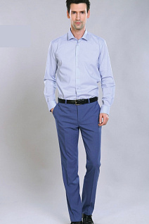 Магазин одежды для высоких людей – Брюки классические - брюки классические benaffetto, серо-голубой