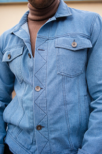 Магазин одежды для высоких людей – Куртки - джинсовка taller, голубой