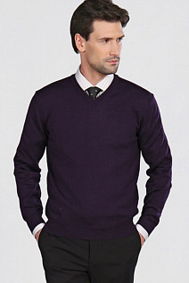 Магазин одежды для высоких людей – Кофты, джемперы, пуловеры - джемпер с v-образным вырезом benaffetto, фиолетовый