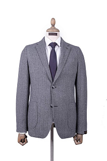 Магазин одежды для высоких людей – Пиджаки - пиджак приталенный diboni casual, светло-серый