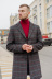 Магазин одежды для высоких людей – Пальто мужское Diboni в клетку, серый