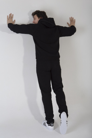 Магазин одежды для высоких людей – Спортивный утепленный костюм Taller Elcot+, чёрный