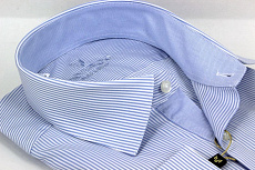 Магазин одежды для высоких людей – Рубашки с длинным рукавом - сорочка ricardo slim long тонкая полоска, голубой