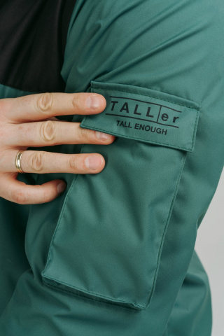 Магазин одежды для высоких людей – Ветровка Taller Dorset, зелёный