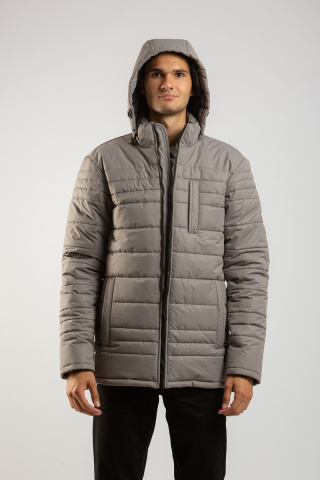Магазин одежды для высоких людей – Куртка зимняя OldWhale Snowslip, серый  