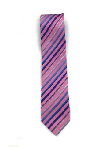 Магазин одежды для высоких людей – Галстук Ricardo классический в полоску, розовый-синий