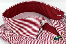 Магазин одежды для высоких людей – Рубашки с длинным рукавом - сорочка ricardo slim long мелкая клетка, красный