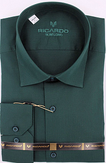 Магазин одежды для высоких людей – Рубашки с длинным рукавом - сорочка ricardo slim long однотонная, малахитовый