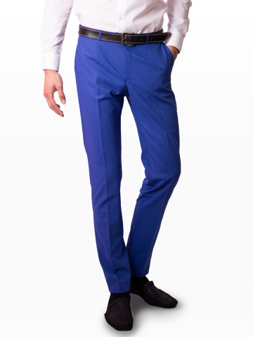 Магазин одежды для высоких людей – Брюки DIBONI классические Slim, лазурно-синий