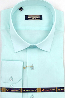 Магазин одежды для высоких людей – Рубашки с длинным рукавом - сорочка ricardo slim long однотонная, мятный