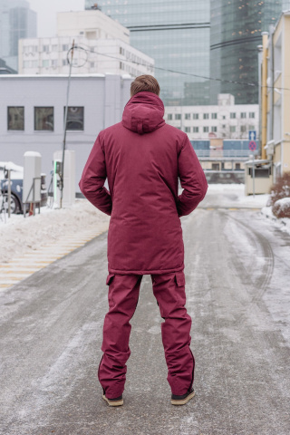 Магазин одежды для высоких людей – Горнолыжные брюки Taller Ancelle, бордовый