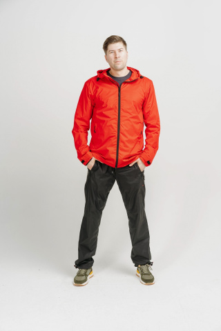 Магазин одежды для высоких людей – Ветровка мужская Taller Runner, красный