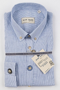 Магазин одежды для высоких людей – Рубашки с длинным рукавом - рубашка blue crane slim fit, синий