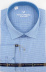 Магазин одежды для высоких людей – Рубашка Ricardo Slim Long мелкая клетка, синий