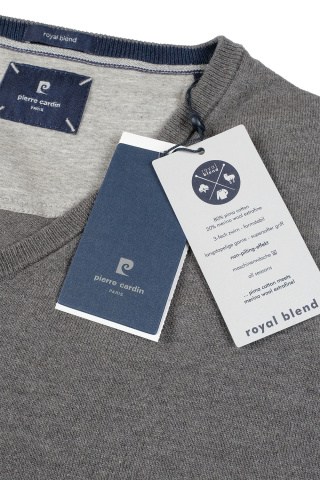 Магазин одежды для высоких людей – Пуловер Pierre Cardin, серый