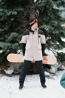 Магазин одежды для высоких людей – Одежда для зимнего спорта - куртка зимняя для сноуборда taller innsbruck, бежевый