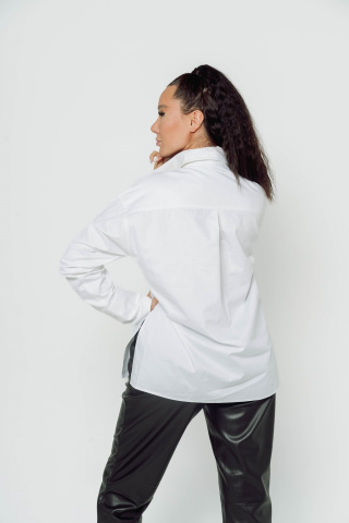 Магазин одежды для высоких людей – Рубашка Alta Storia базовая Мишель, белый