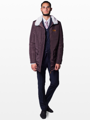 Магазин одежды для высоких людей – Куртка демисезонная OldWhale Cravat, бронзовая