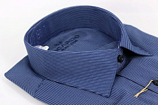 Магазин одежды для высоких людей – Рубашки с длинным рукавом - сорочка ricardo slim long тонкая полоска, синий