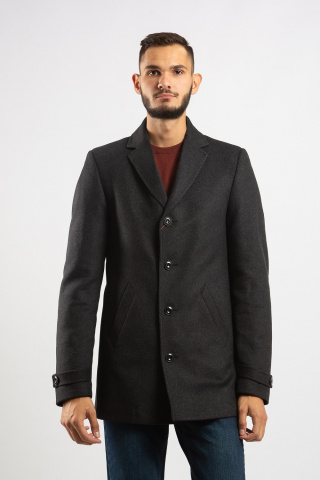 Магазин одежды для высоких людей – Пальто мужское Diboni с подстежкой, графит