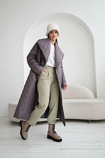 Магазин одежды для высоких людей – Верхняя одежда - пальто демисезонное (еврозима) стежка, северная черника