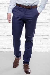 Магазин одежды для высоких людей – Брюки CASUAL - брюки-слаксы pierre cardin, синий