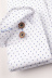 Магазин одежды для высоких людей – Рубашка Ledub slim fit, белая в мелкую точку