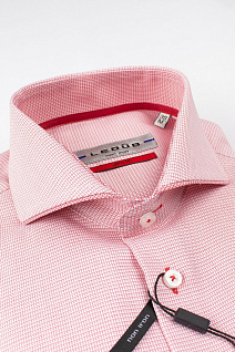 Магазин одежды для высоких людей – Рубашки с длинным рукавом - рубашка ledub slim fit однотонная, розовая