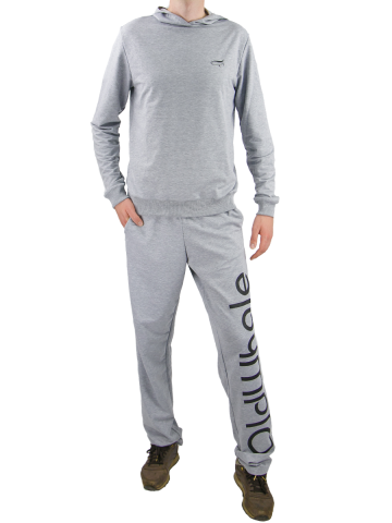 Магазин одежды для высоких людей – Спортивный костюм OldWhale c принтом, серый