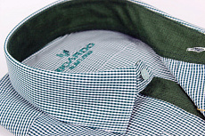 Магазин одежды для высоких людей – Рубашки с длинным рукавом - рубашка ricardo slim long мелкая клетка, зеленый