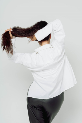Магазин одежды для высоких людей – Рубашка Alta Storia базовая Мишель, белый
