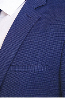 Магазин одежды для высоких людей – Костюмы деловые - костюм двойка benaffetto микро-клетка, синий
