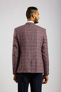 Магазин одежды для высоких людей – Пиджаки - пиджак diboni в клетку slim, терракотовый