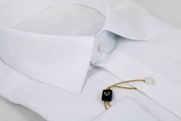 Магазин одежды для высоких людей – Сорочка RICARDO Slim Long в рубчик, белый