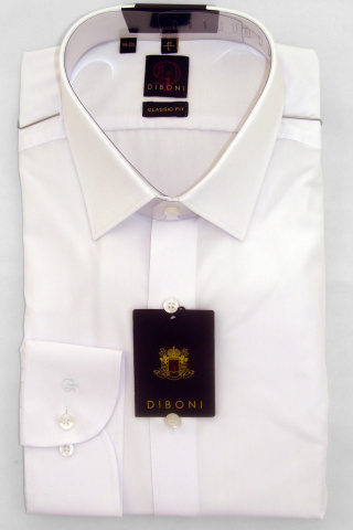 Магазин одежды для высоких людей – Сорочка DIBONI классическая, белый-теплый
