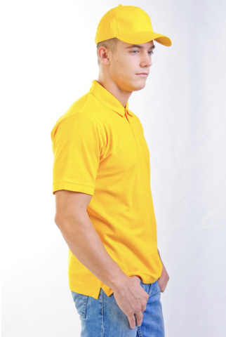 Магазин одежды для высоких людей – Рубашка-поло мужская LEELA, желтый