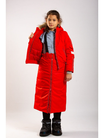 Магазин одежды для высоких людей – Костюм зимний 1to2 для девочки, красный