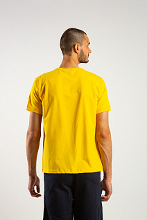 Магазин одежды для высоких людей – Футболки - футболка мужская berchelli, жёлтый