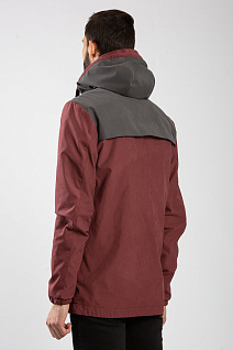 Магазин одежды для высоких людей – Куртки - ветровка мужская old whale split, бордово-серая
