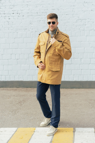 Магазин одежды для высоких людей – Куртка Taller Bastion, жёлтый-песок