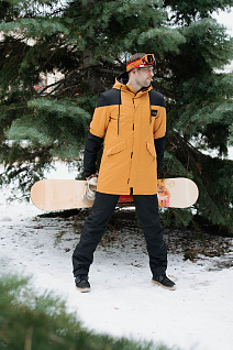 Магазин одежды для высоких людей – Одежда для зимнего спорта - куртка зимняя для сноуборда taller innsbruck, горчичный