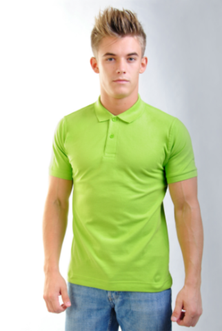Магазин одежды для высоких людей – Рубашка-поло мужская LEELA, салатовая