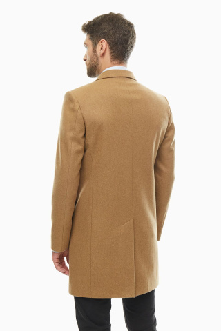 Магазин одежды для высоких людей – Пальто мужское Diboni с подстежкой, миндальный